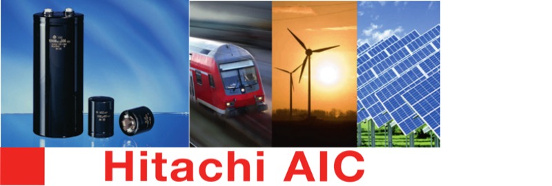 Aluminiowe kondensatory elektrolityczne firmy AIC HITACHI