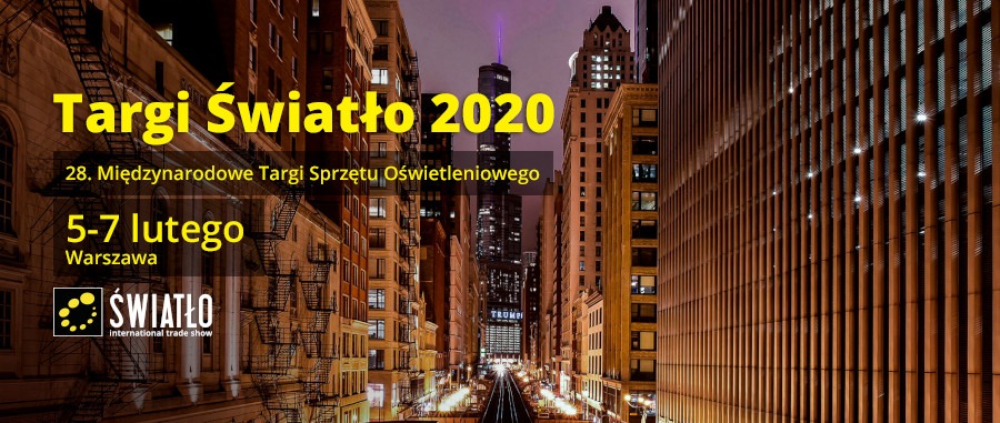 ŚWIATŁO 2020 - zapraszamy na stoisko D20 w hali 1